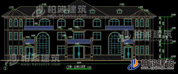 正立面图