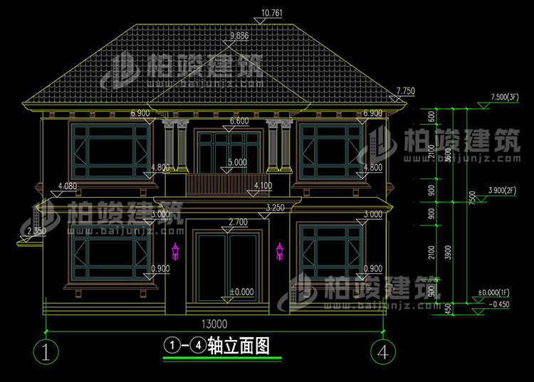 正立面图